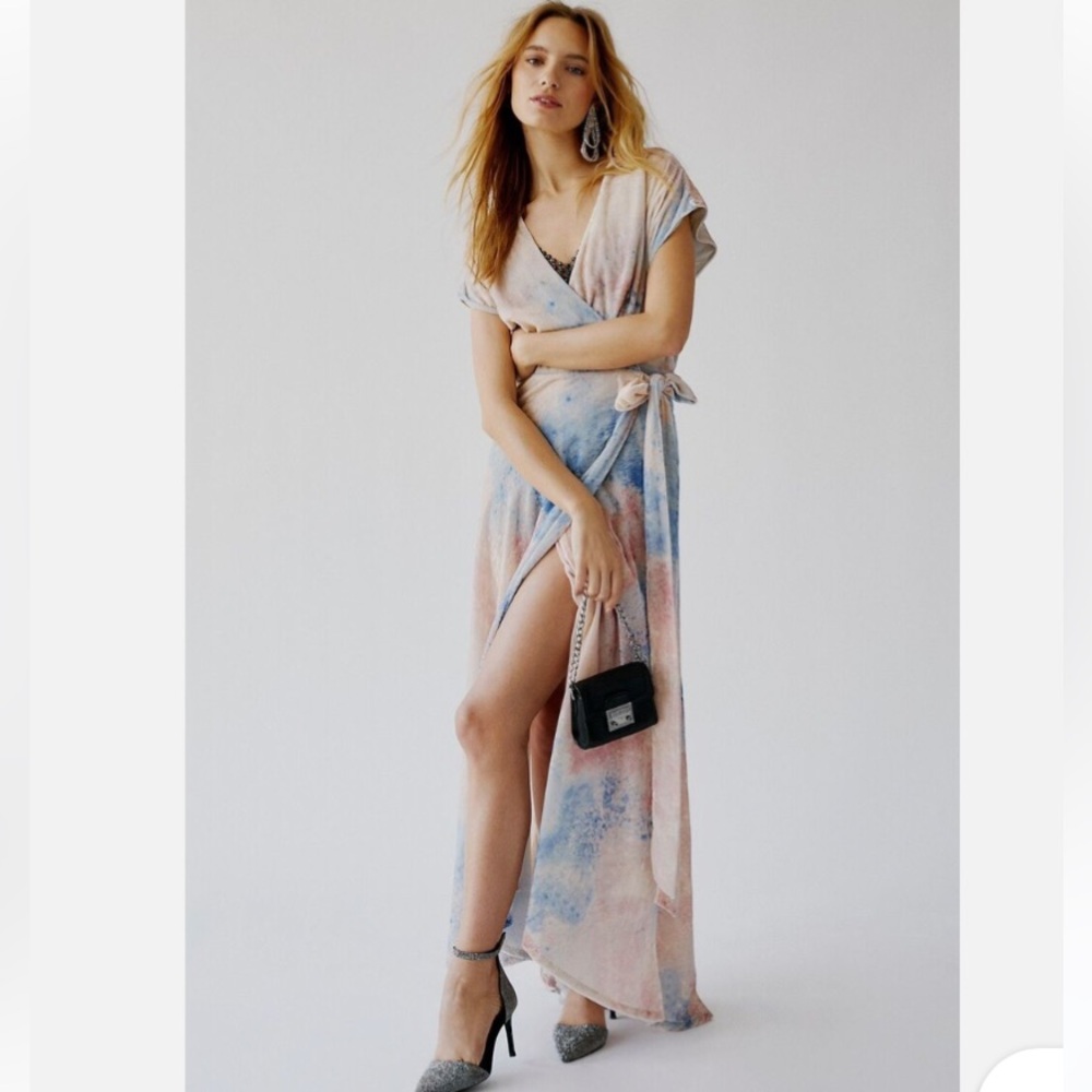 Free people desert flower velvet dress NWOT